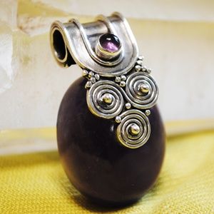 Amethyst 925 Silver Pendant